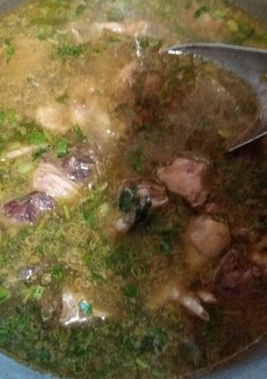 Hình của món Canh xáo gà.