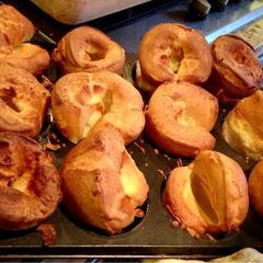 A picture of Yorkshire puddings.