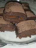 Brazo gitano de chocolate y remolacha
