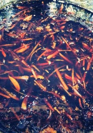 Hình của món Tắc rim gừng mật ong hay mứt tắc để lâu ăn dần.