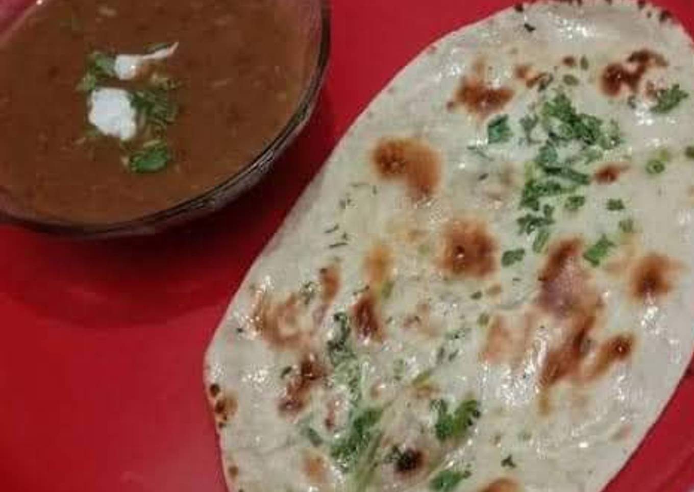 Dal makhni with naan
