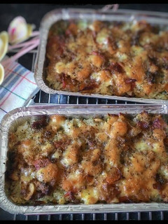 Foto resep Nasi Panggang Brokoli Keju Saus Bolognese