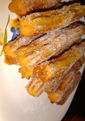 Una foto de Churros fácil, ricos y sin churrera