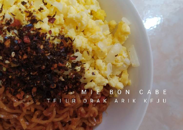 Mie Bon Cabe Telur Orak Arik Keju