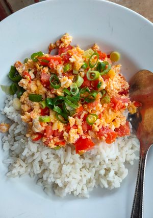Foto resep Scramble telur tomat