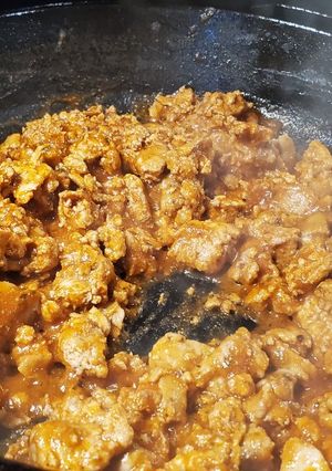 A picture of My Ground Turkey/Beef Taco Meat.