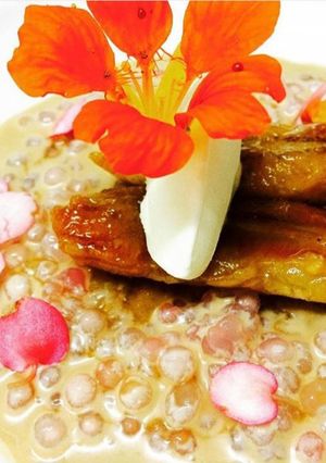 Foto resep Caramel banana with palm sugar sauce