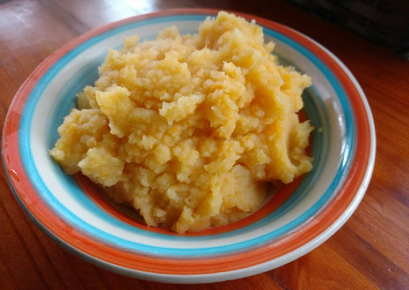 Puré de papas y calabaza (sin lácteos)