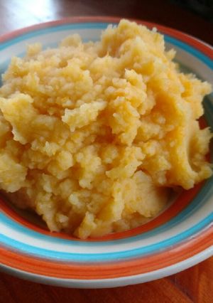 Una foto de Puré de papas y calabaza (sin lácteos)
