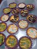 Egg tart ubi ungu
