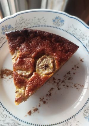 Una foto de Bizcocho de plátano y avena sin azúcar