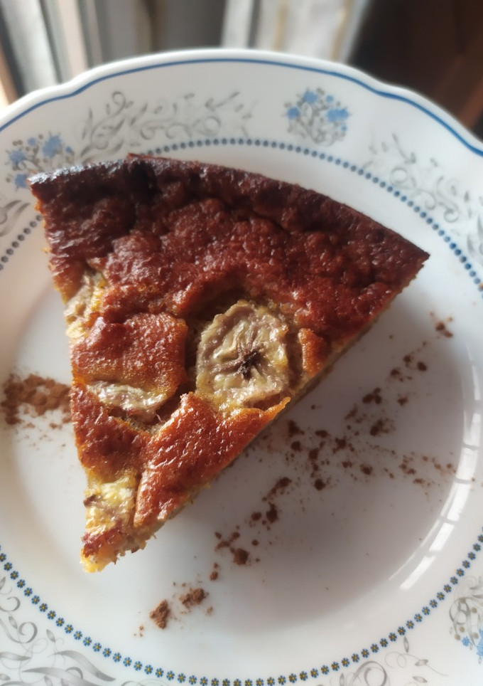 Una foto de Bizcocho de plátano y avena sin azúcar