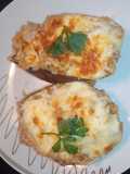 Berenjenas rellenas de carne picada de lomo y champiñones