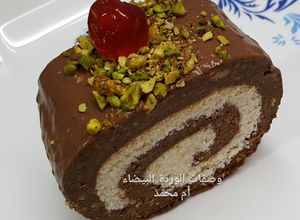 صورة لوصفة سويسرول كيك الباونتي😋