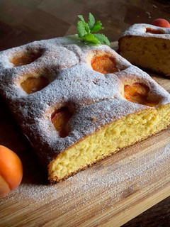 Una foto de Torta de albaricoques fácil