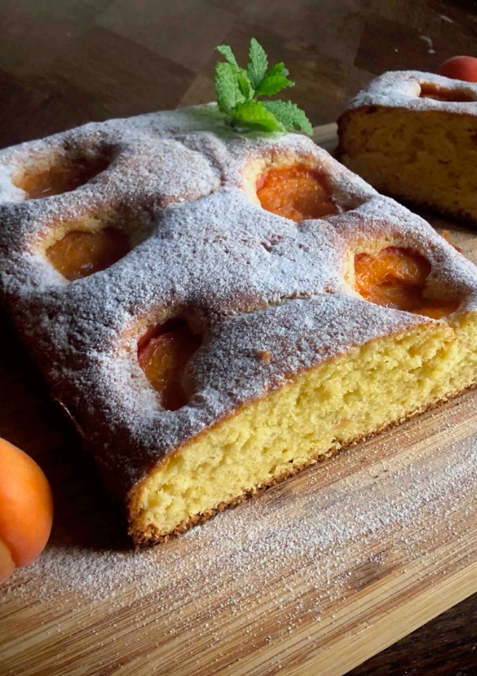 Una foto de Torta de albaricoques fácil