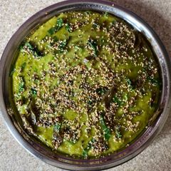 A picture of Green peas dhokla.