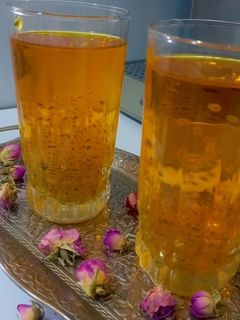 عکسی از دستور شربت زعفران و تخم شربتی