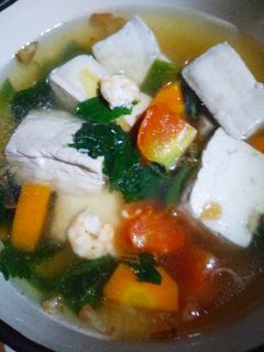 Foto resep Sop tahu udang