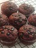 Choco Banana Oats Mini Muffins