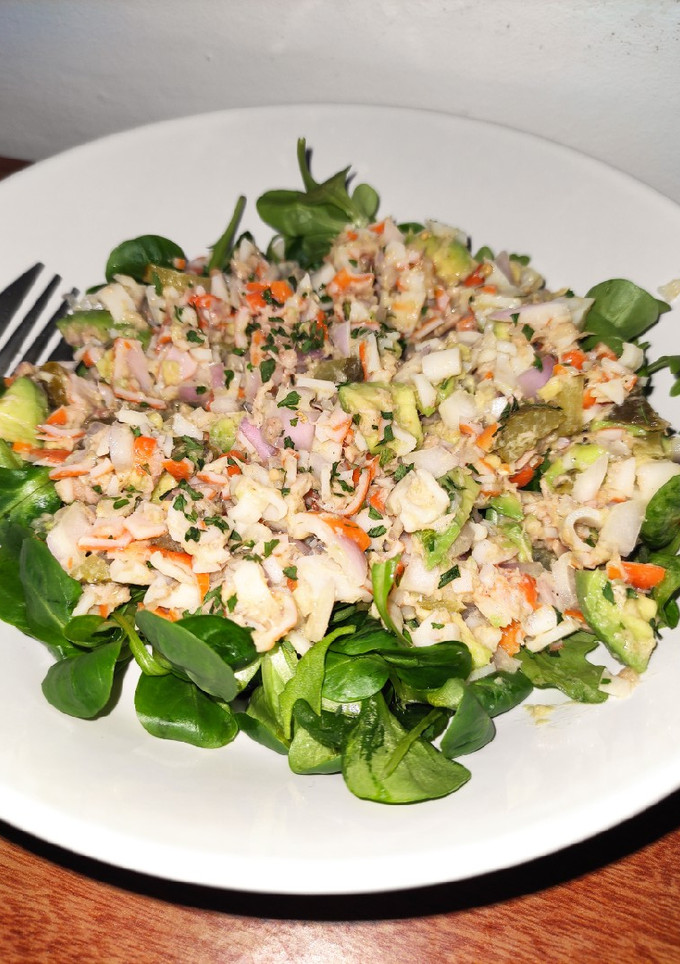 Una foto de Ensalada de cangrejo