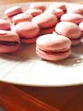 Raspberry Macarons
