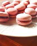 Raspberry Macarons
