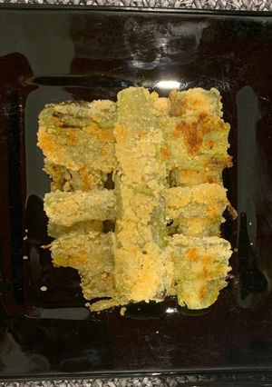 Una foto de Pencas de acelga milanesa express
