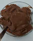 Helado de chocolate y naranja