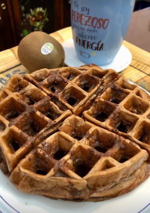 Una foto de Gofre fitness !🍳🥚🍫🥣🥛🍽