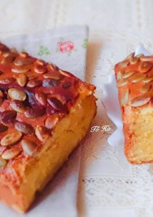 Hình của món Bánh BÍ ĐỎ nướng (Pumpkin Butter Cake).