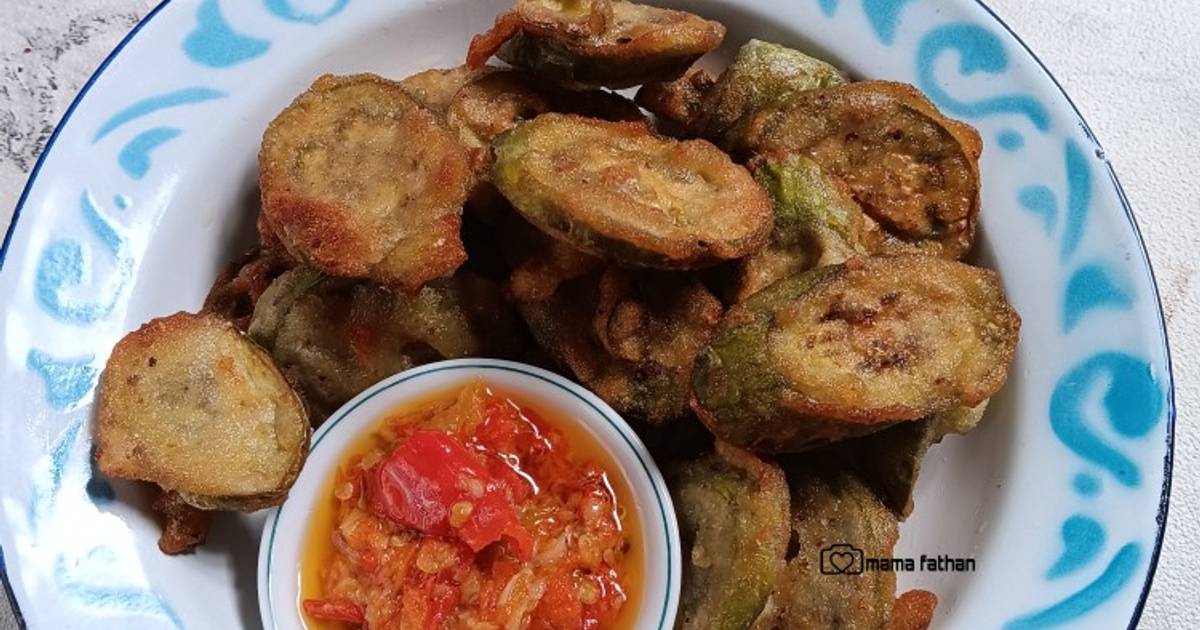 Resep Terong Hijau Goreng Sambal Bawang Oleh Mama Fathan Cookpad