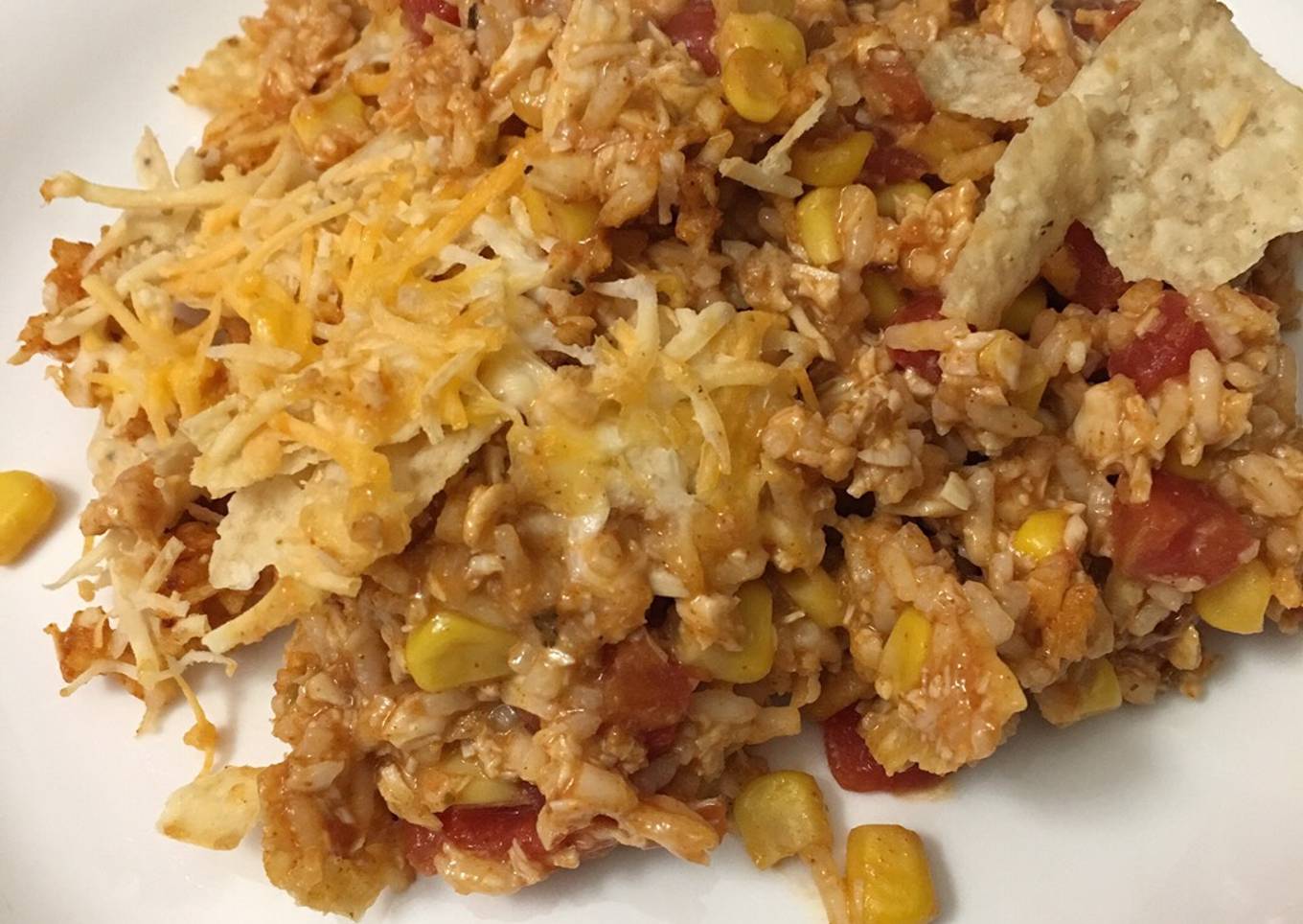 Nacho chicken casserole<br />#mycookbook