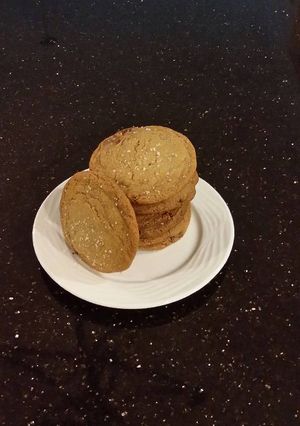 A picture of Salted Camel Milk Chocolate Chunk Cookies.