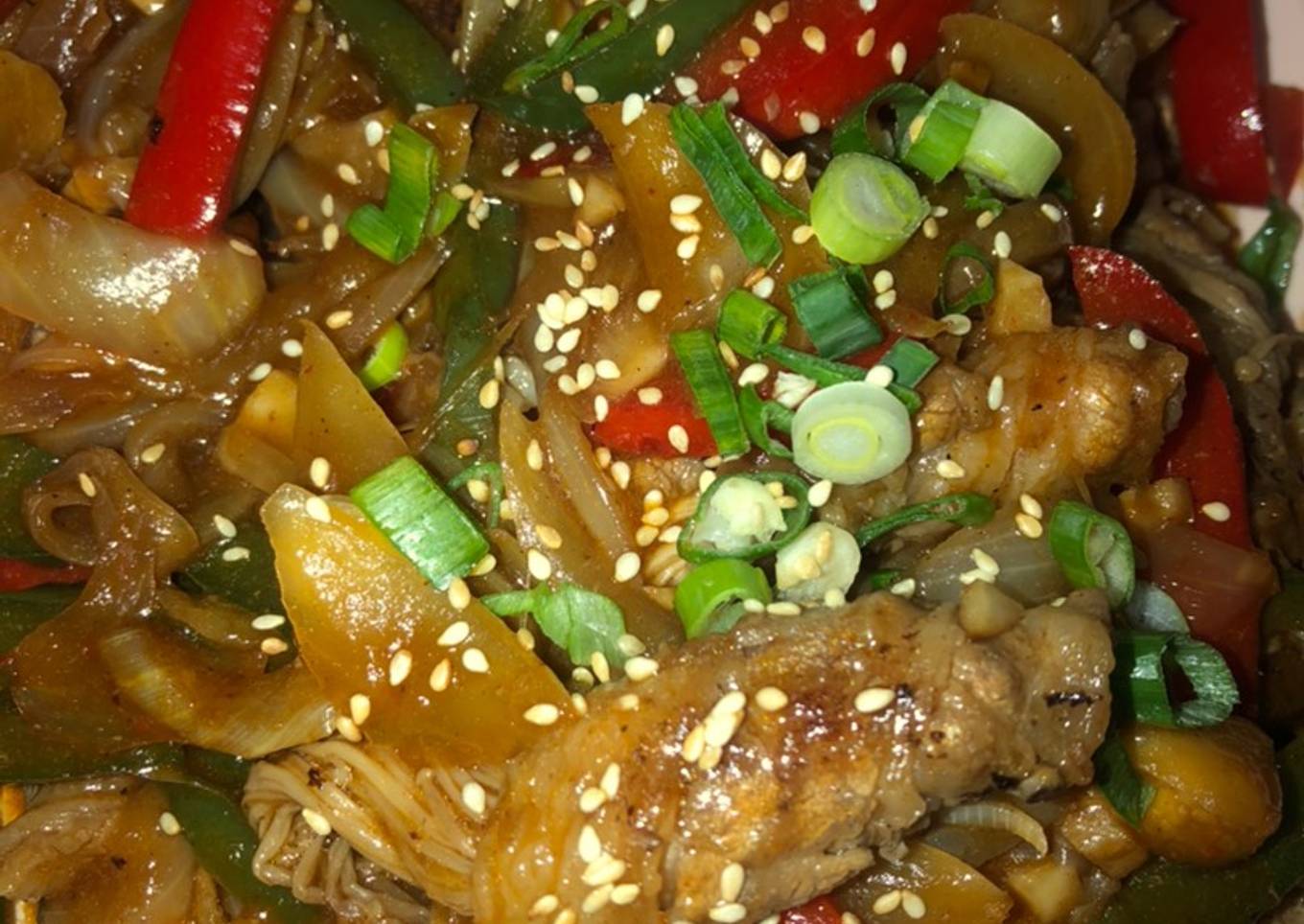 Beef Enoki Roll Teriyaki