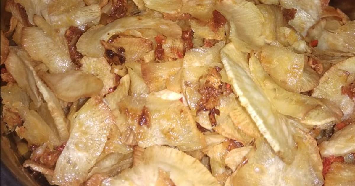 338 Resep Kripik Singkong Rasa Bawang Putih Enak Dan Sederhana Cookpad