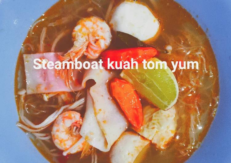 Resep Steamboat Kuah Tom Yum, Lezat