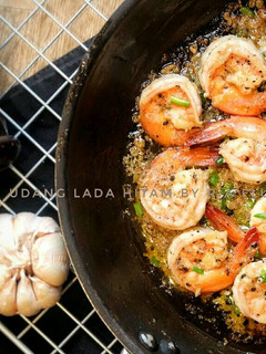 Foto resep Udang Lada Hitam #BantuMantenBaru