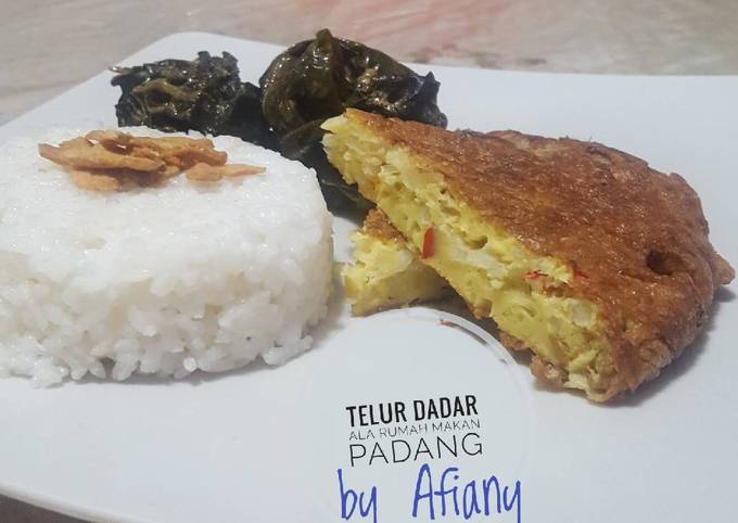Telur Dadar ala Rumah Makan Padang - cookandrecipe.com