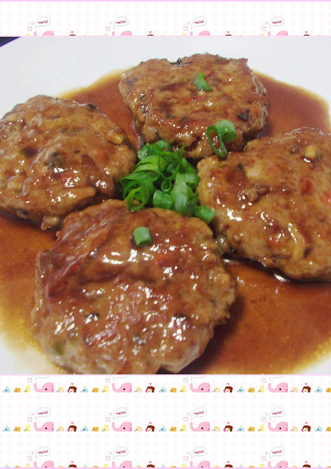 照燒漢堡肉 的食譜成品照片