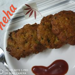 Corn cutlets A picture of Corn cutlets.