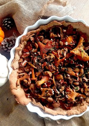 Une photo de Tarte aux Champignons des bois & Comté