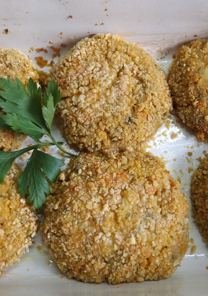 Una foto de Hamburguesas de verduras con sorpresa