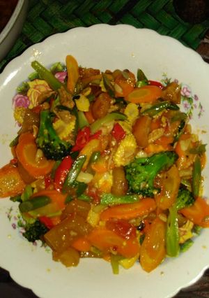 Foto resep Capcay kikil ayam suwir