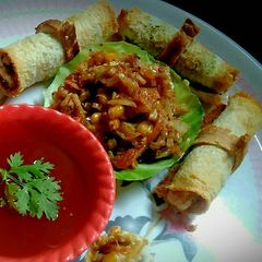Kohlapuri paneer baked roles A picture of Kohlapuri paneer baked roles.