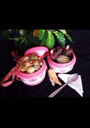 A picture of Beetroot Palak Idli Pasta.