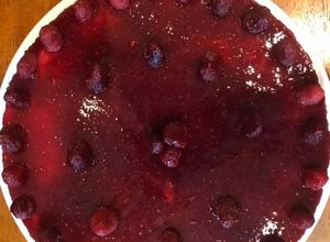 Una foto de Cheesecake de frambuesas