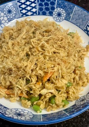 Hình của món Yến mạch chiên trứng 🥚.