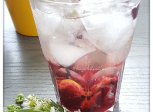 Hình của món Mojito Cherry ngâm đường.