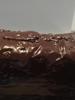 Una foto de Bizcocho de L, N y manzana con chocolate microondas (sin gluten)